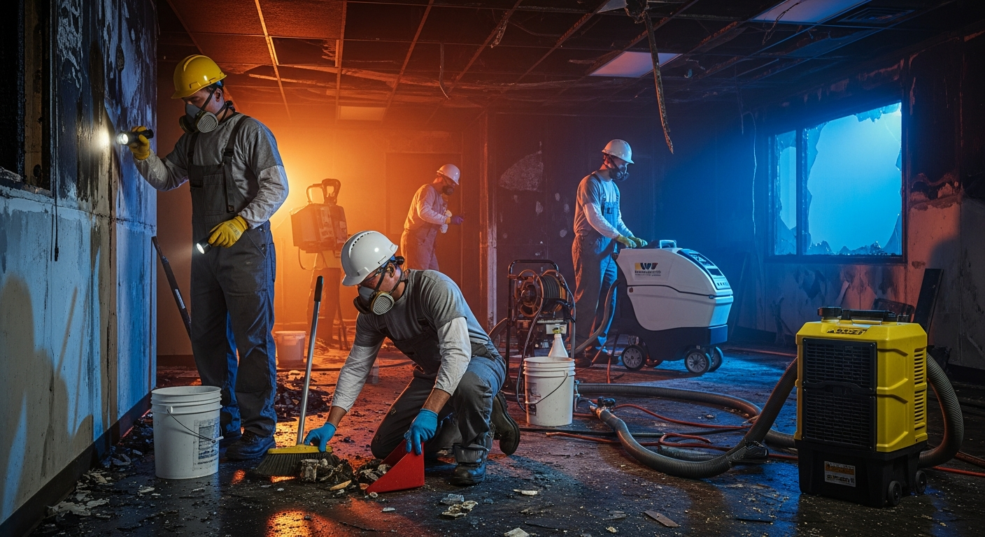 Emergency fire damage restoration and smoke damage repair in South Florida